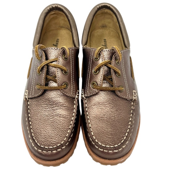 Easy Spirit women's Sailmate bronze metallic leather oxford lace up size 7 - Picture 2 of 12